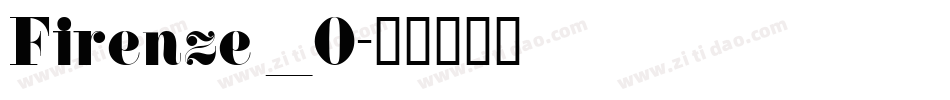 Firenze _0字体转换